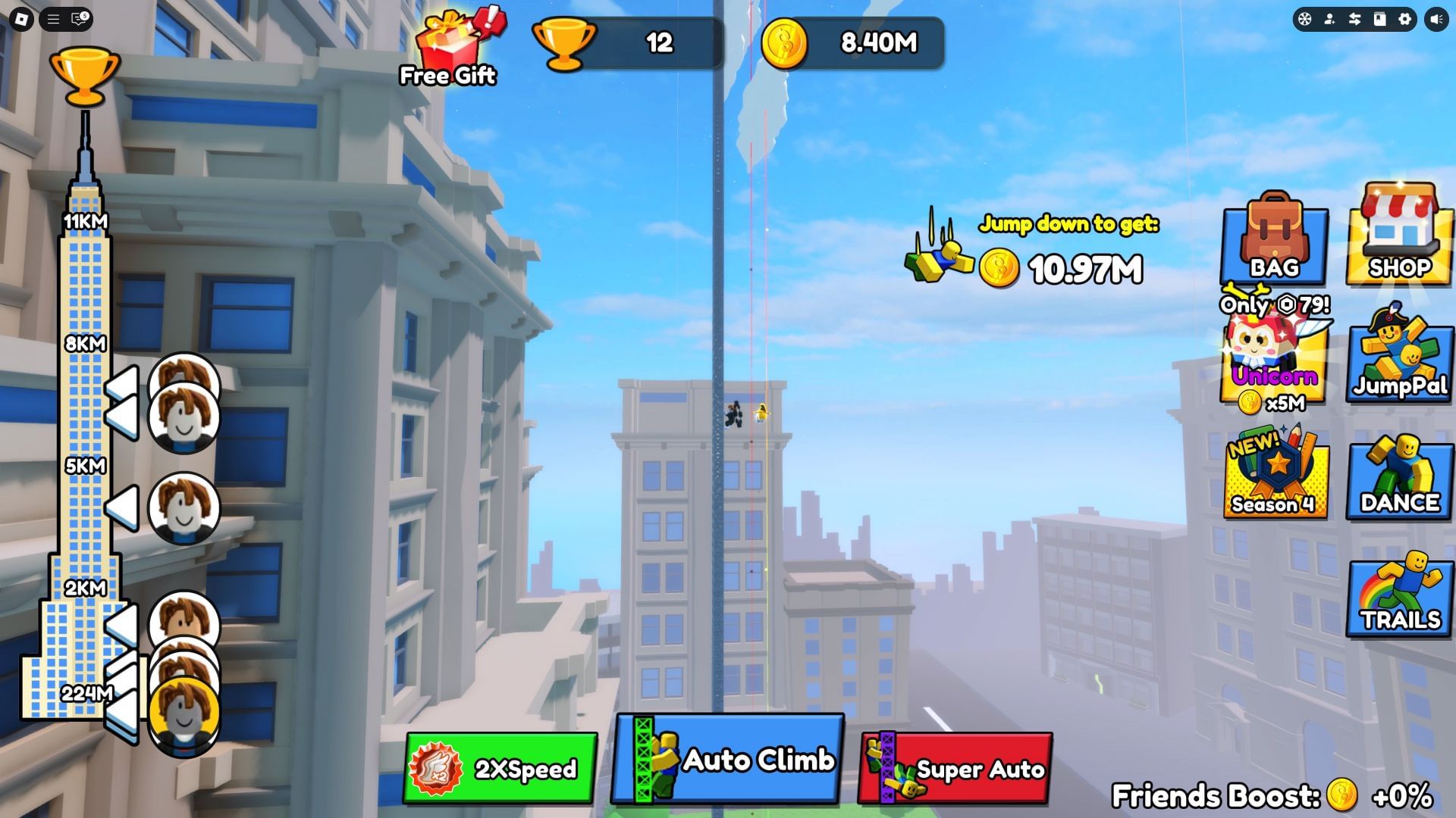 Tips to earn more coins in Climb and Jump Tower (Image via Roblox)
