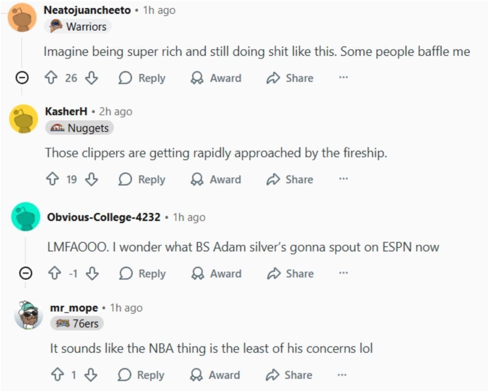 Redditors react to Aspiration news. (Photo: Reddit)