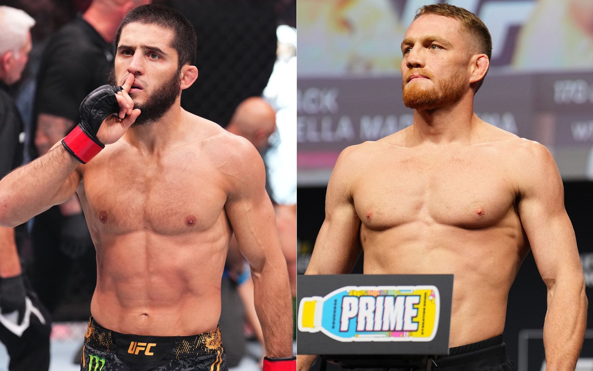 Islam Makhachev (left) will take on Jack Della Maddalena (right) for the welterweight title at UFC 322. [Images courtesy: Getty Images]