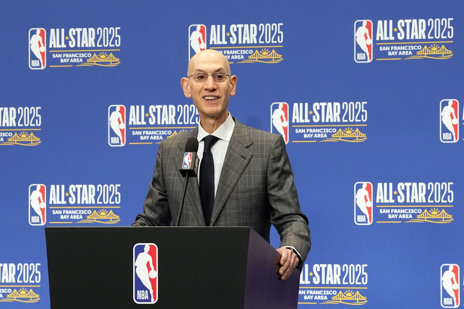2025 NBA All-Star - Commissioner Adam Silver Press Conference - Source: Getty
