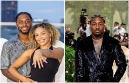 Antonio Gibson's wife Victoria wants credit for Stefon Diggs' dance celebration while cheering for Patriots on SNF
