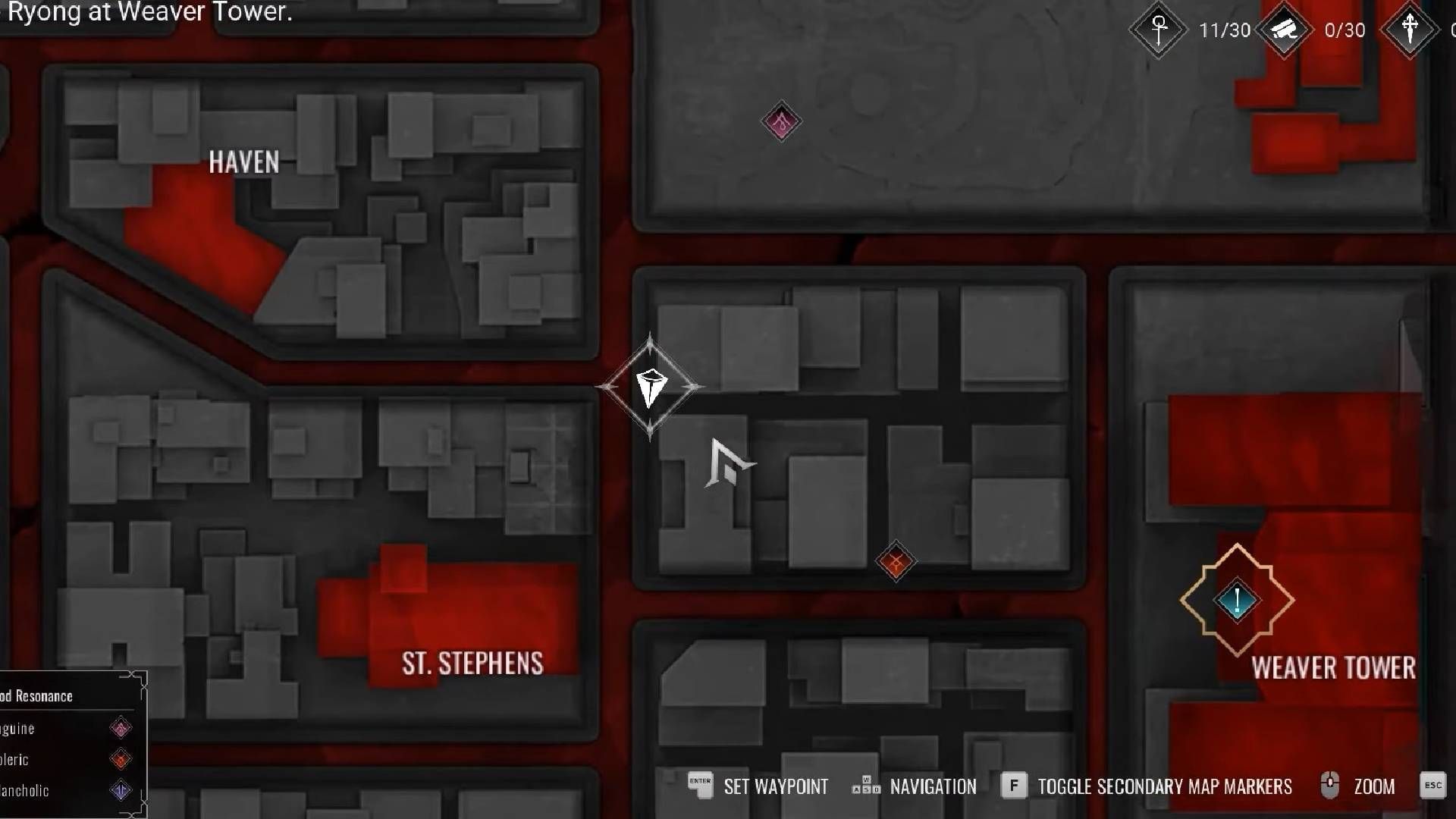 Look near the northeast of St. Stephen&#039;s in Vampire The Masquerade Bloodlines 2 (Image via Paradox || YouTube@Game Guides Channel)