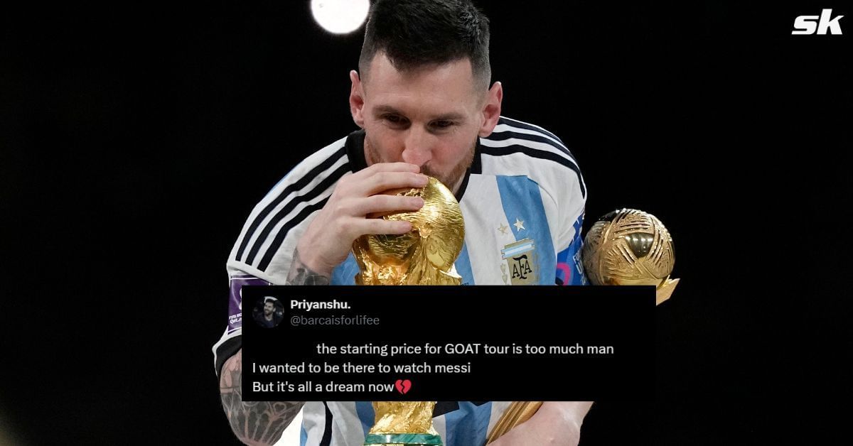 Lionel Messi (Image via Getty and X/@barcaisforlifee)