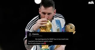 "This is absolute BS", "This is too much" - Indian fans react as ticket prices for Lionel Messi's GOAT Tour revealed