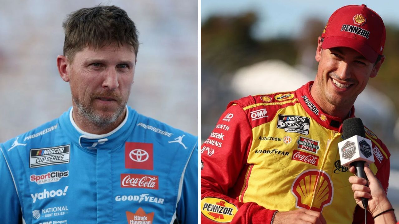 (L) Denny Hamlin &amp; (R) Joey Logano ( Both images via Getty )