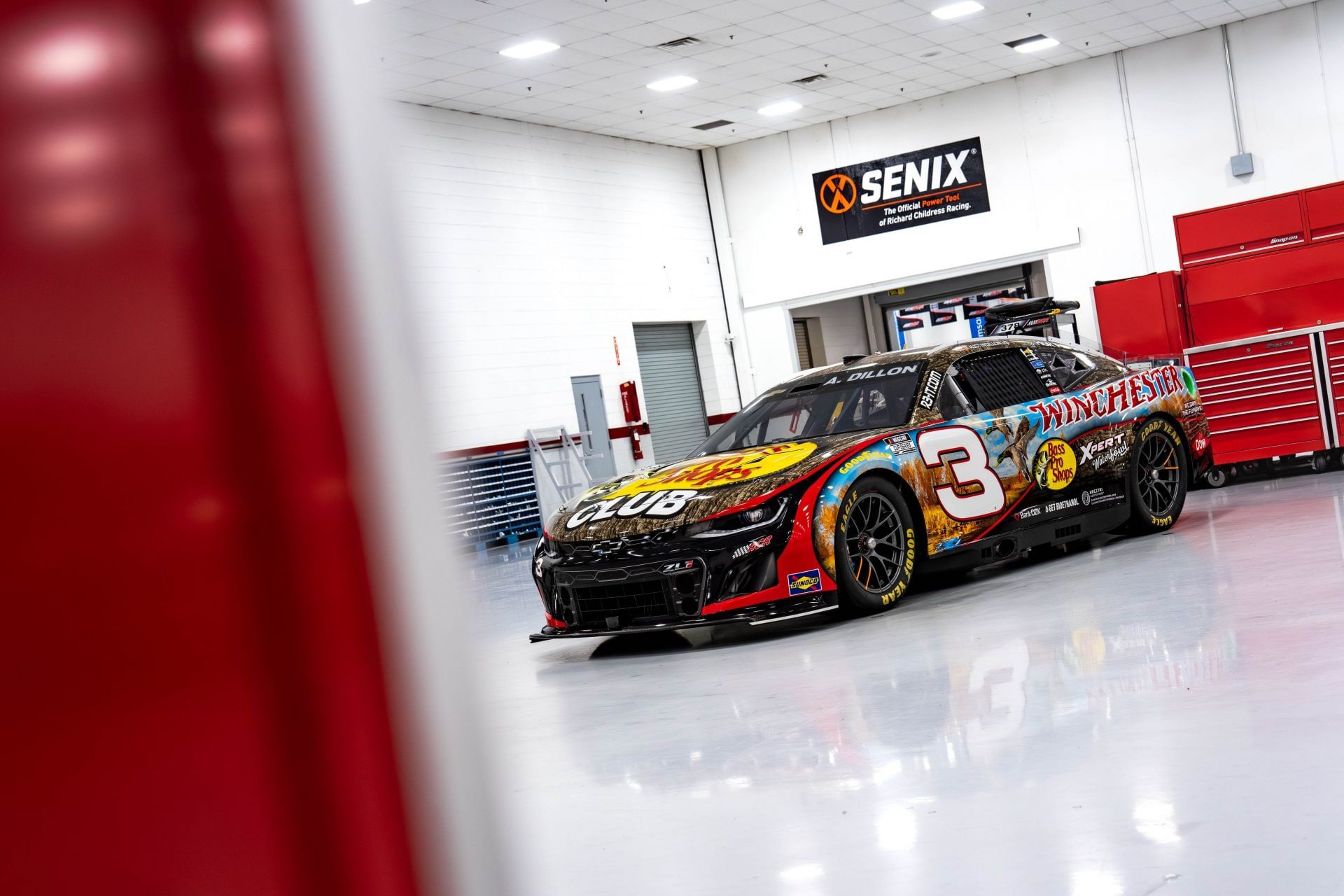 Austin Dillon&#039;s No. 3 BPS/Winchester Chevrolet for the NASCAR Xfinity 500. Source: @RCRracing via X