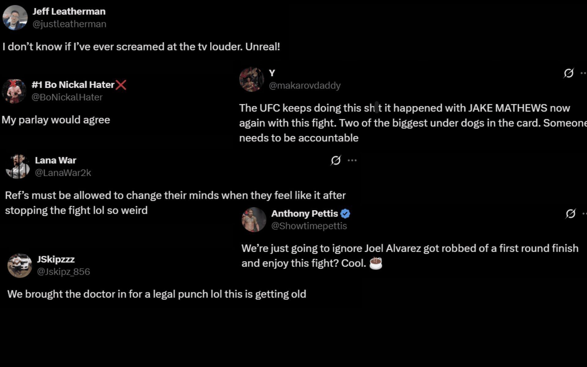 MMA world&#039;s reaction to Vicente Luque&#039;s incident. [Screenshots courtesy: Respective X handles]