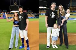 Will Smith's wife Cara shares adorable picture of daughter Charlotte staring intently at 'Chicken Dad' Tyler Glasnow during Dodgers' NLDS showdown