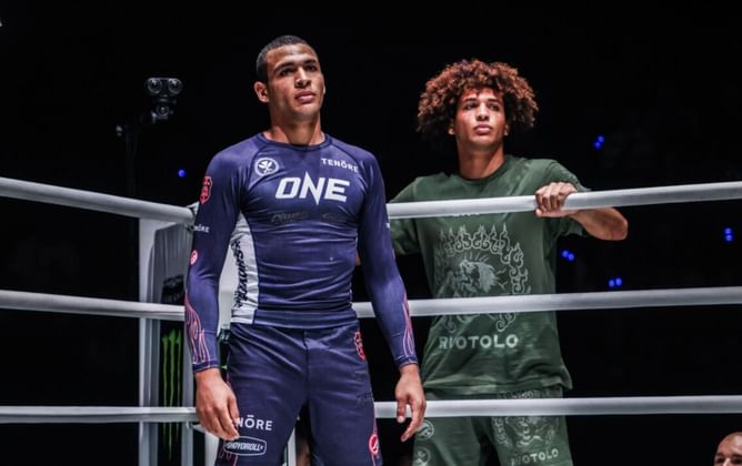 THROWBACK: Tye Ruotolo makes MMA debut against Adrian Lee with his twin brother Kade ringside