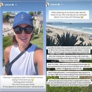 Stills taken from Amanda Balionis' Instagram story (via @balionis)