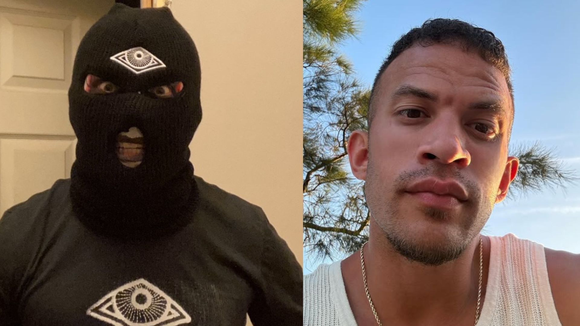 An absent AEW star recently had a peculiar interaction with Ricky Saints. (Images via the star and Saint