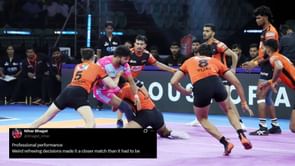 "Good win but not a great second half" - Fans react to U Mumba's close 1-point victory over Jaipur Pink Panthers in Pro Kabaddi 2025