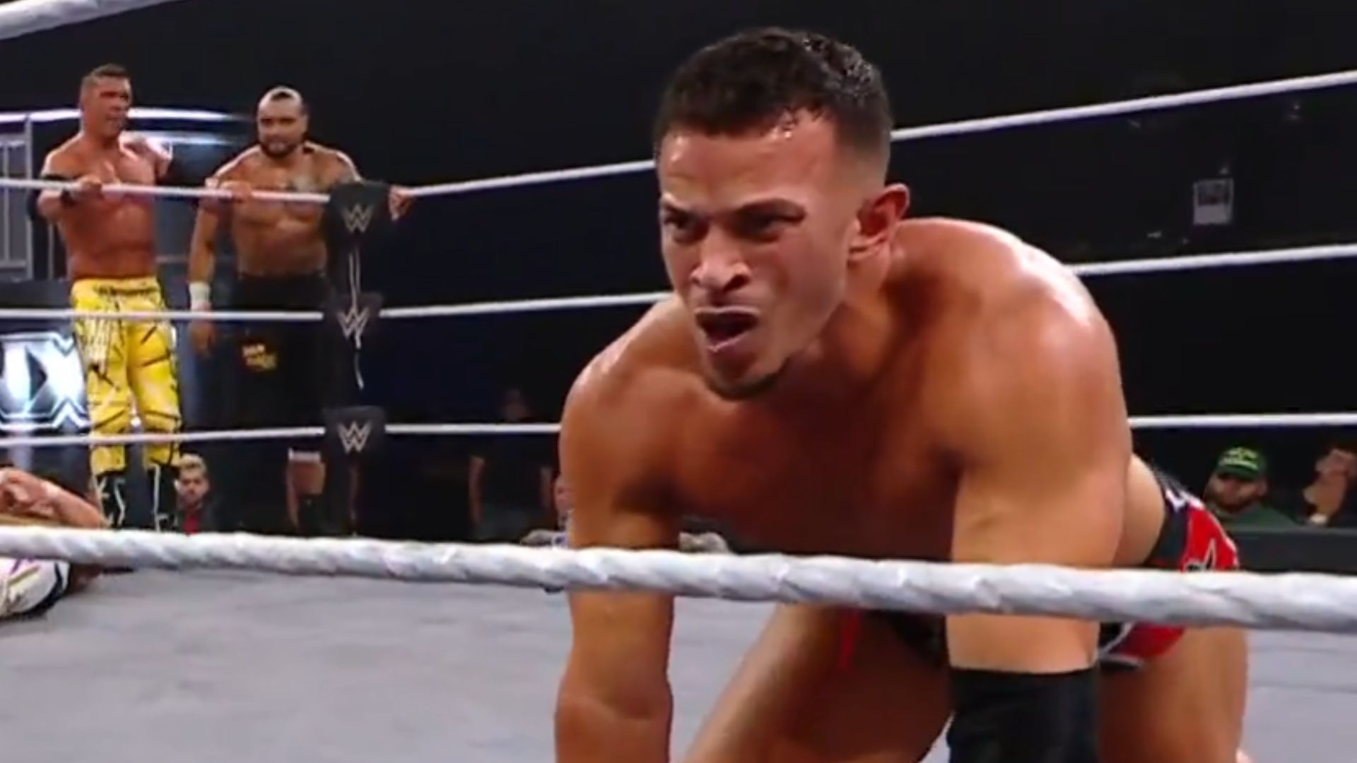 Ricky Saints in the main event of NXT vs TNA ShoWdown [Image Credits: WWE