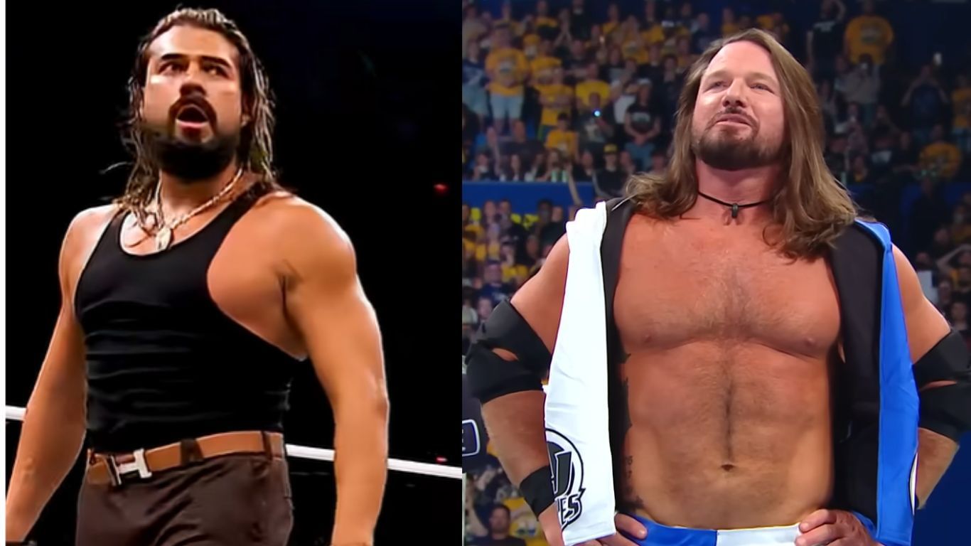 Andrade (left) and AJ Styles (right) [Images via AEW and WWE