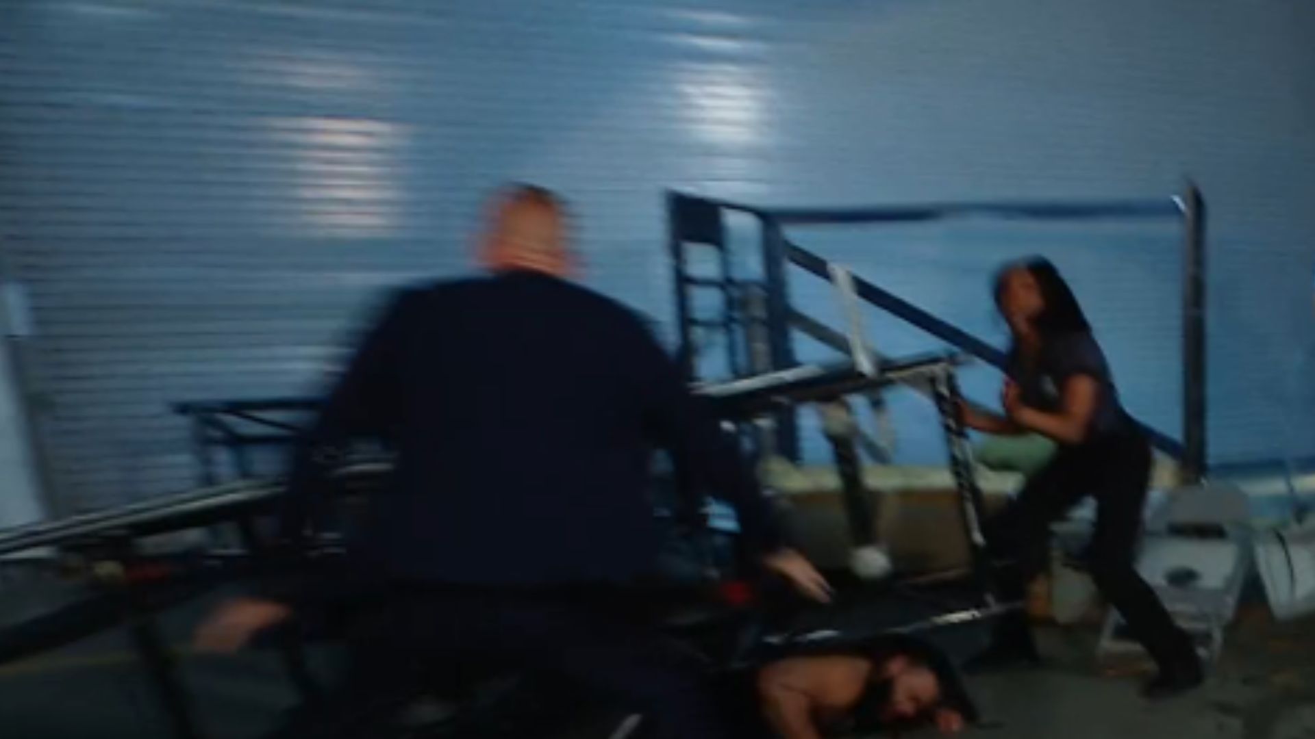 The star was left hurt (Credit: WWE SmackDown)