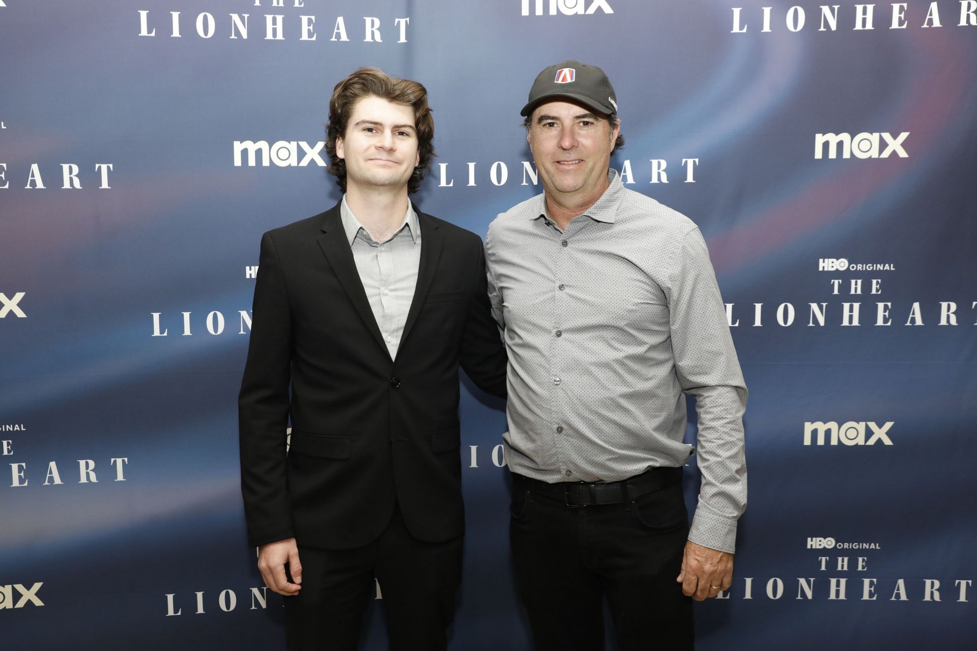 Colton Herta with his dad Bryan Herta at the St. Petersburg Premiere of HBO sports documentary &quot;The Lionheart&quot; - Source: Getty