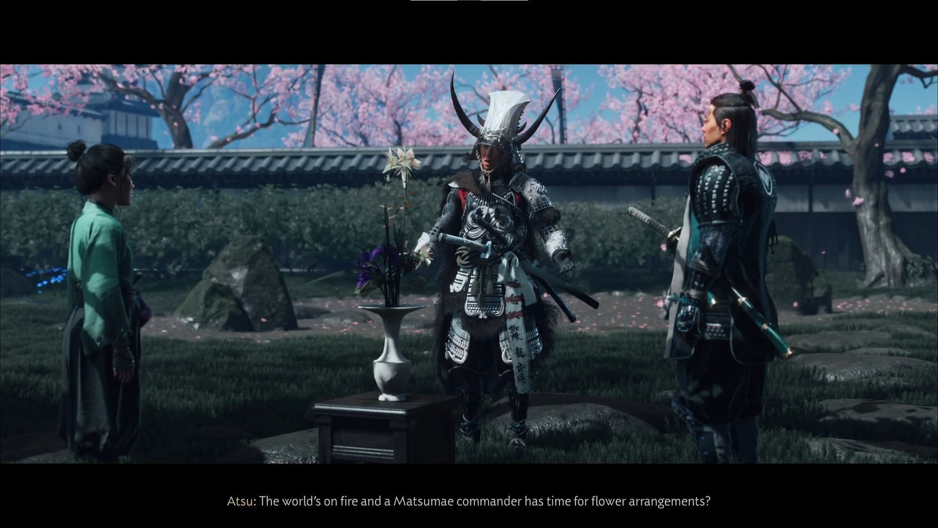 Have a chat with Kiku (Image via Sportskeeda Gaming || Sucker Punch)