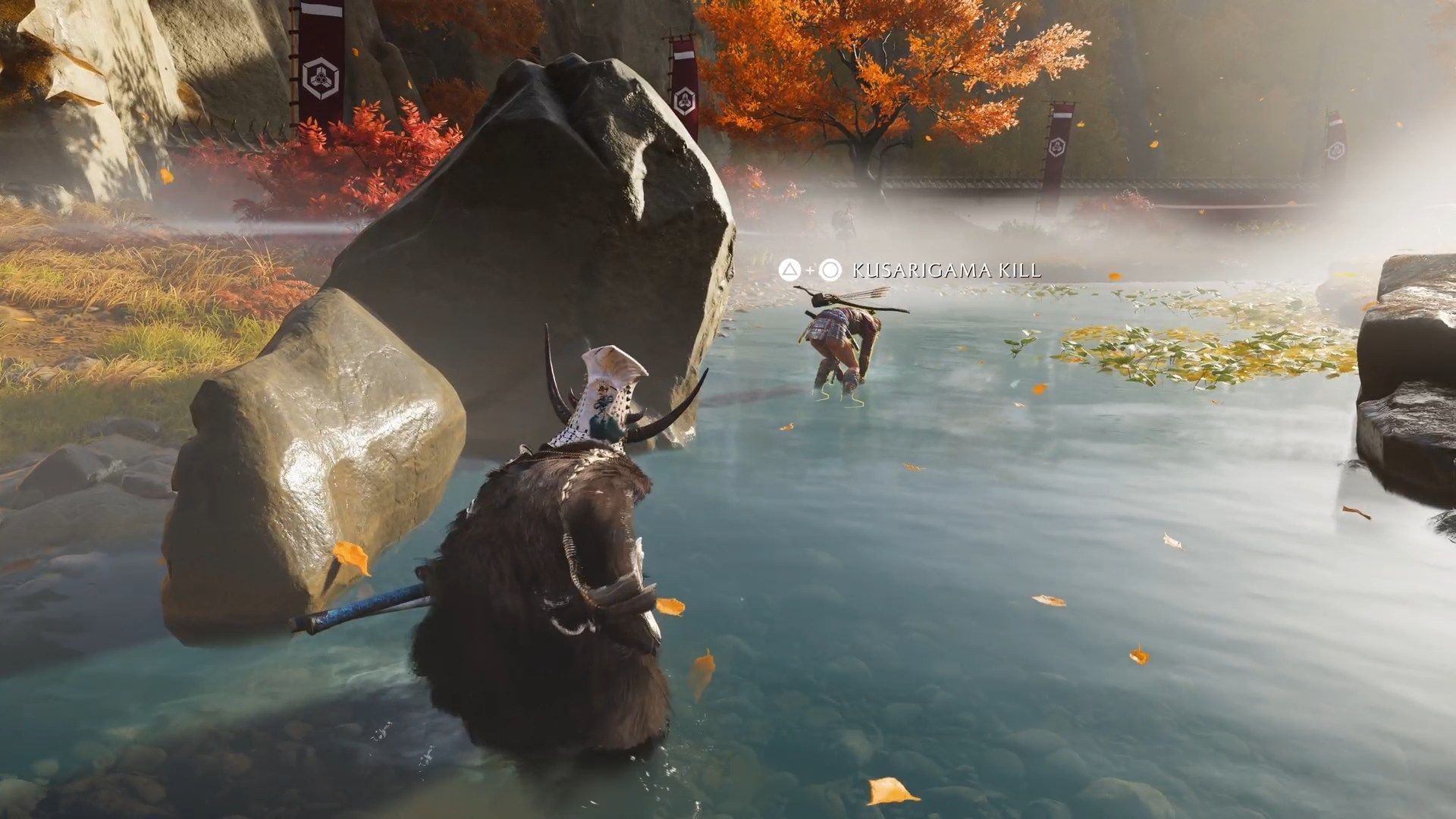 Continue forward through the water (Image via Sucker Punch)