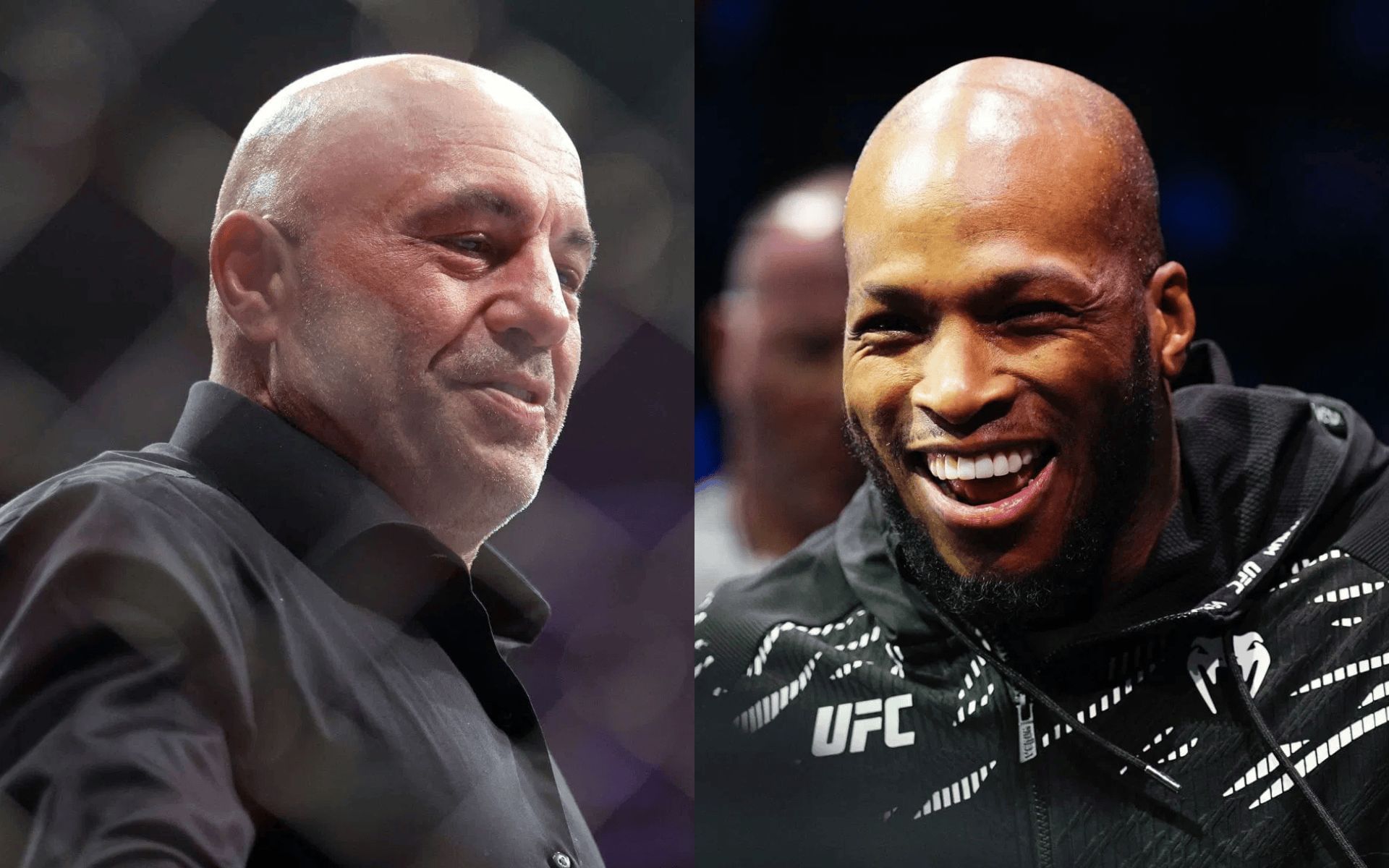 Joe Rogan (left) and Michael Page (right) engages in a hilarious conversation. [Images courtesy: Getty]