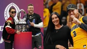 George Kittle's wife Claire goes all in for cheering Kyle Juszczyk with FB's wife Kristin and celebrating 49ers OT win vs Rams [WATCH]