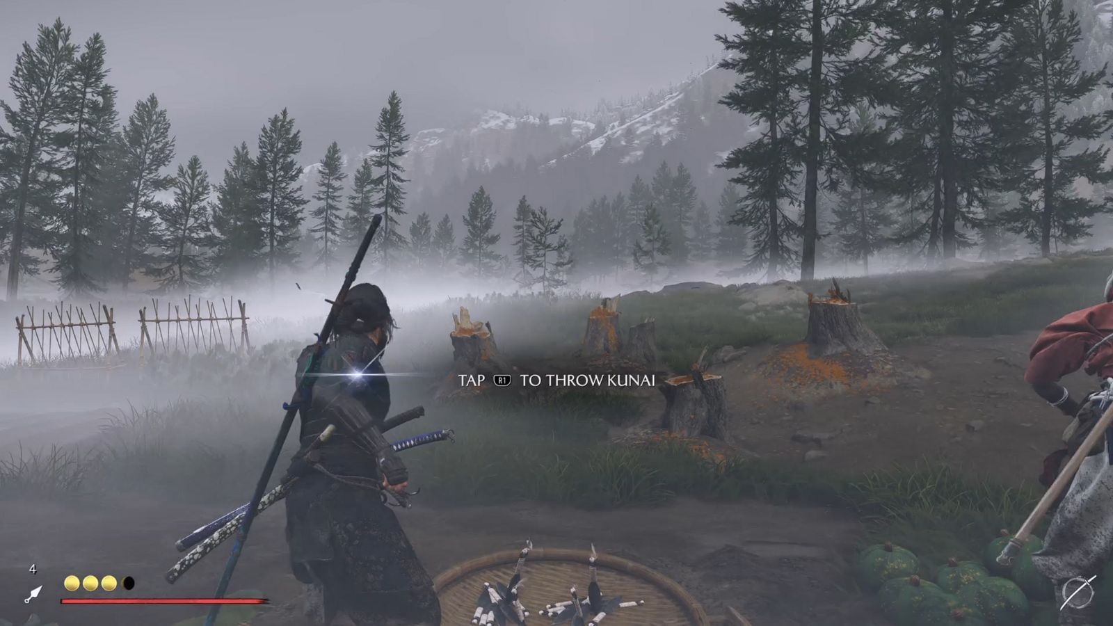 Complete the Kunai training session with Hana (Image via Sucker Punch)