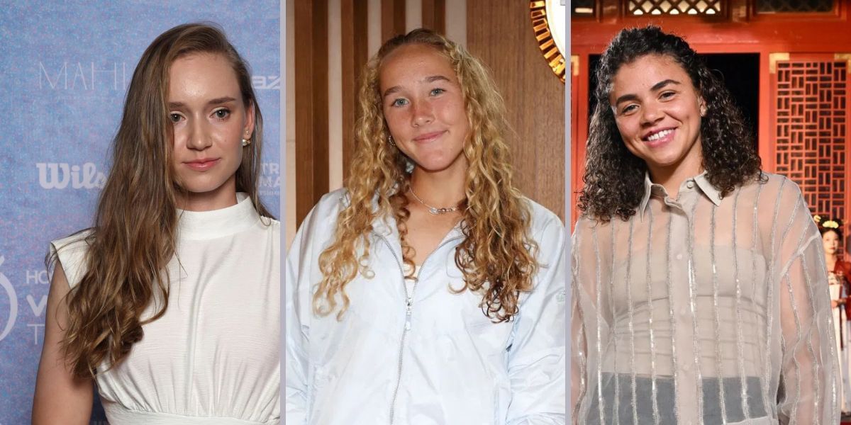 Elena Rybakina (left), Mirra Andreeva (center), Jasmine Paolini (right), Sources: Getty