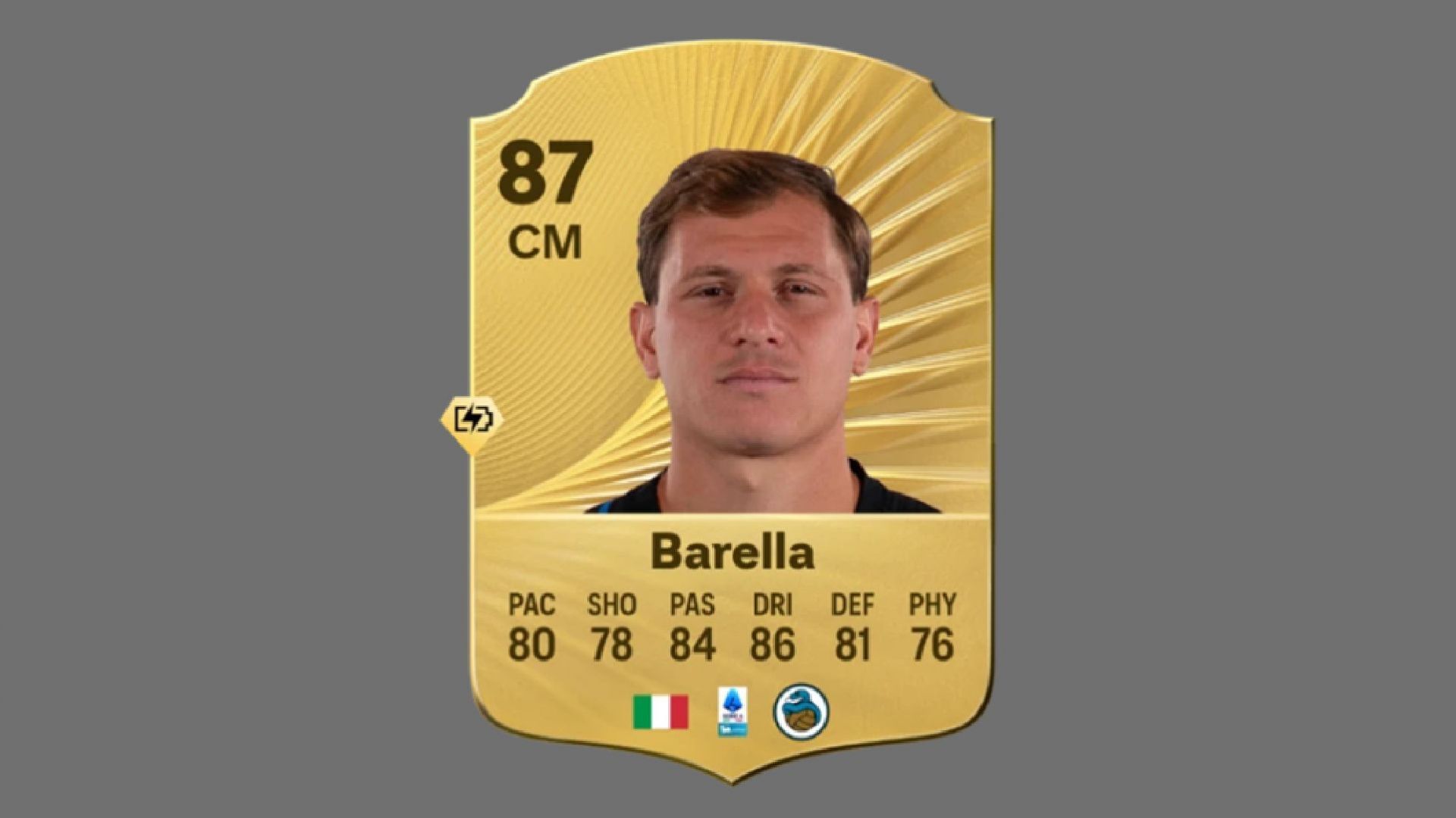 Nicolo Barella is a great center midfielder in the game (Image via EA Sports)
