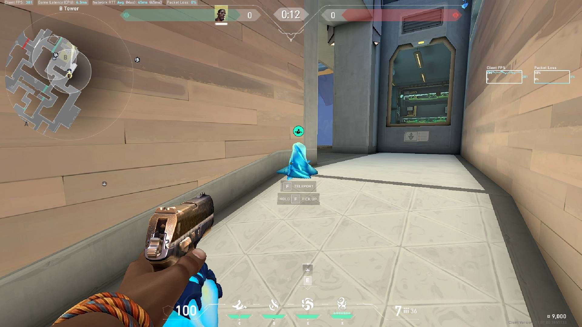 Another Crosscut ability near the B Tower (Image via Riot Games)