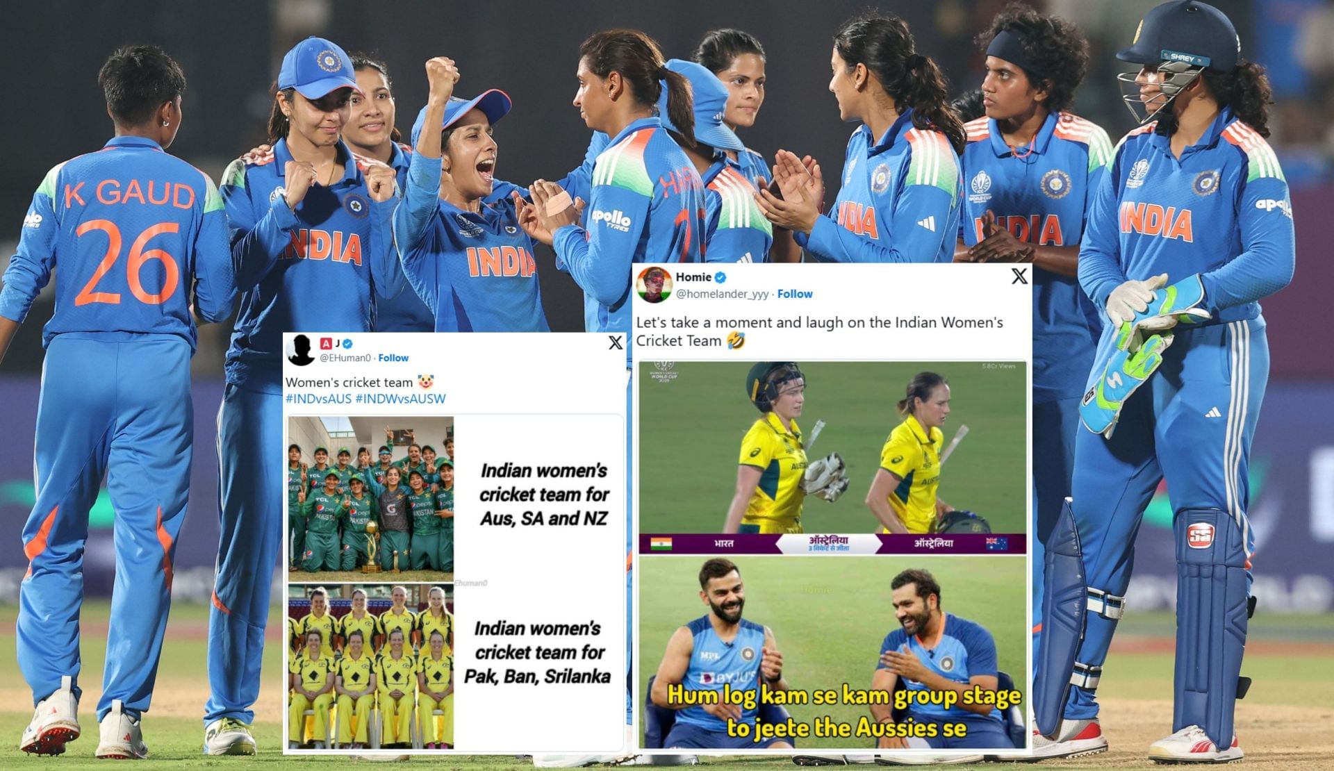 Fans share memes after Australia