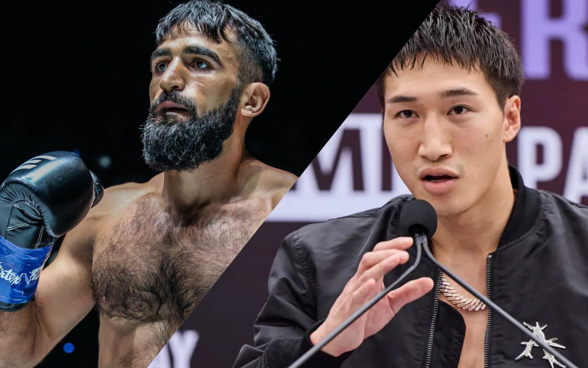 Marat Grigorian (L) ready to &lsquo;bring hell&rsquo; to Rukiya Anpo (R) | Image by ONE Championship