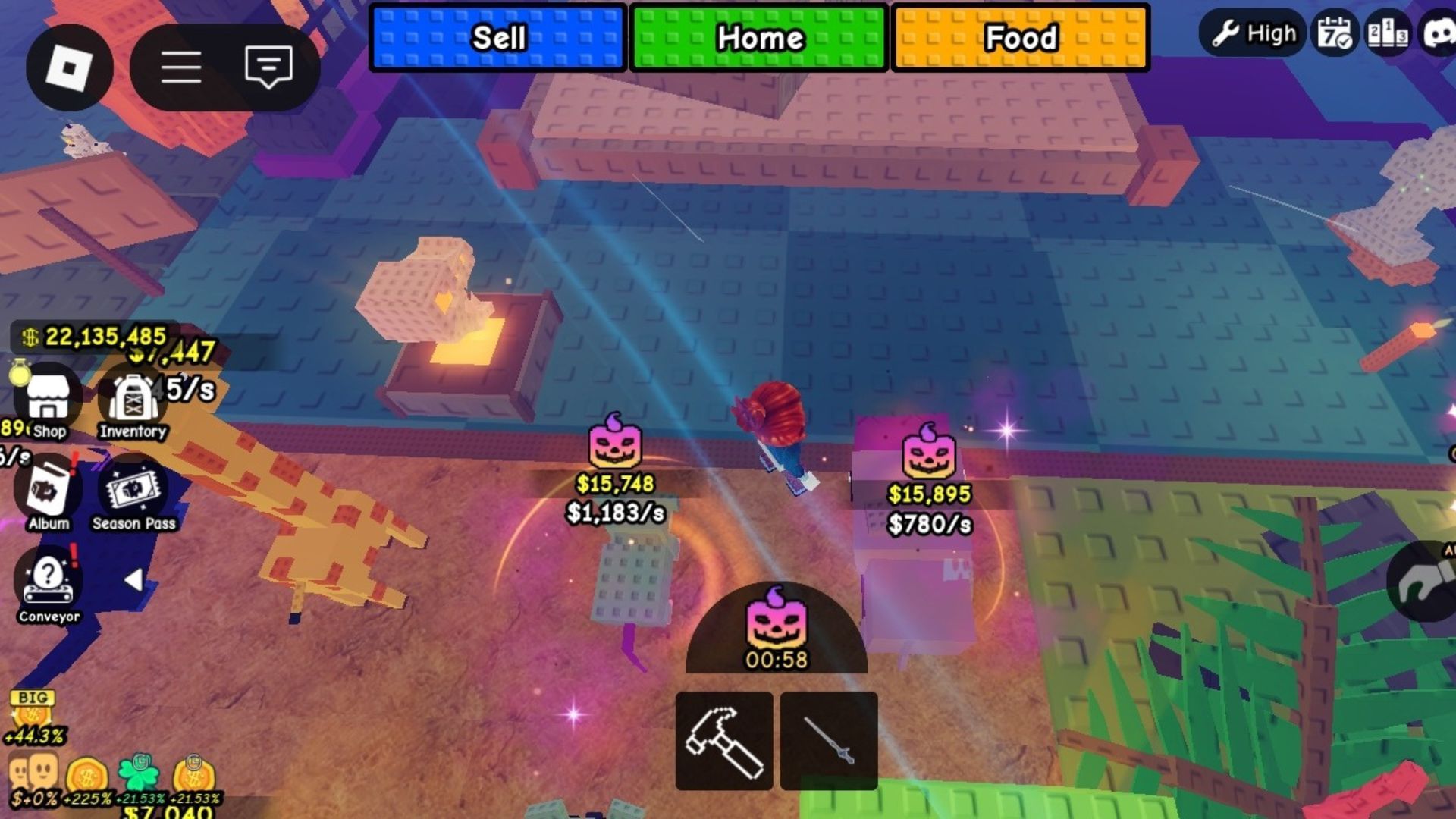 Halloween mutated animals (Image via Roblox)