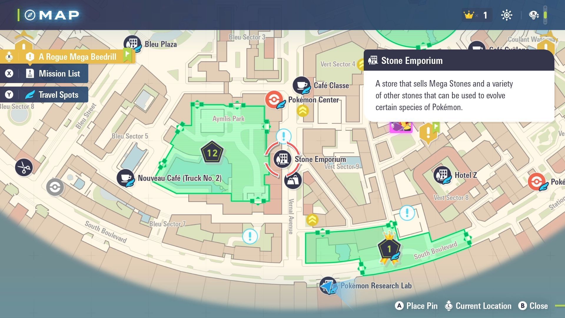 Reach the Stone Emporium (Image via The Pokemon Company)