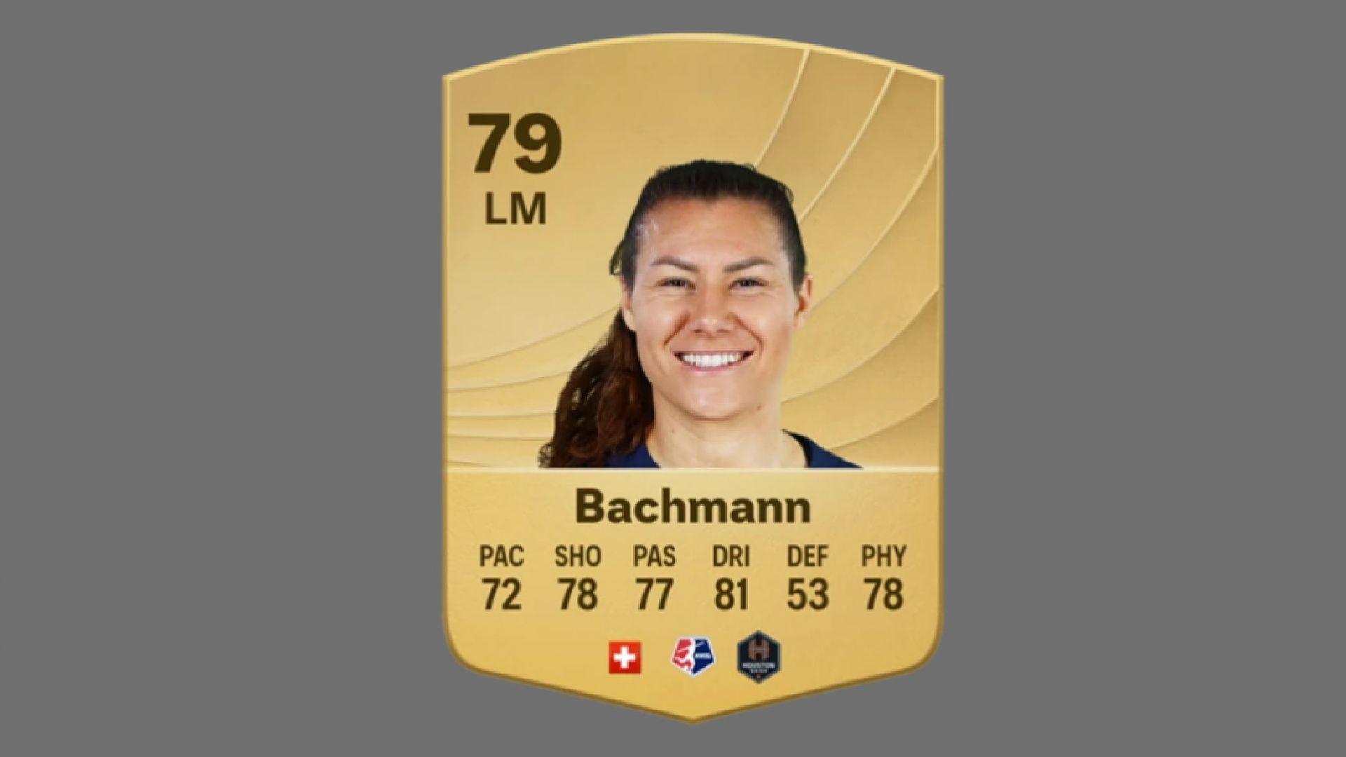 Ramona Bachmann is a reliable name in the list of wide midfielders (Image via EA Sports)