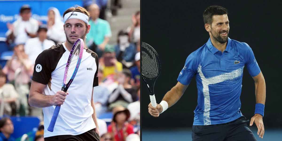 Taylor Fritz and Novak Djokovic will be in action on Day 7 of the Shanghai Masters 2025. (Photos: Getty)