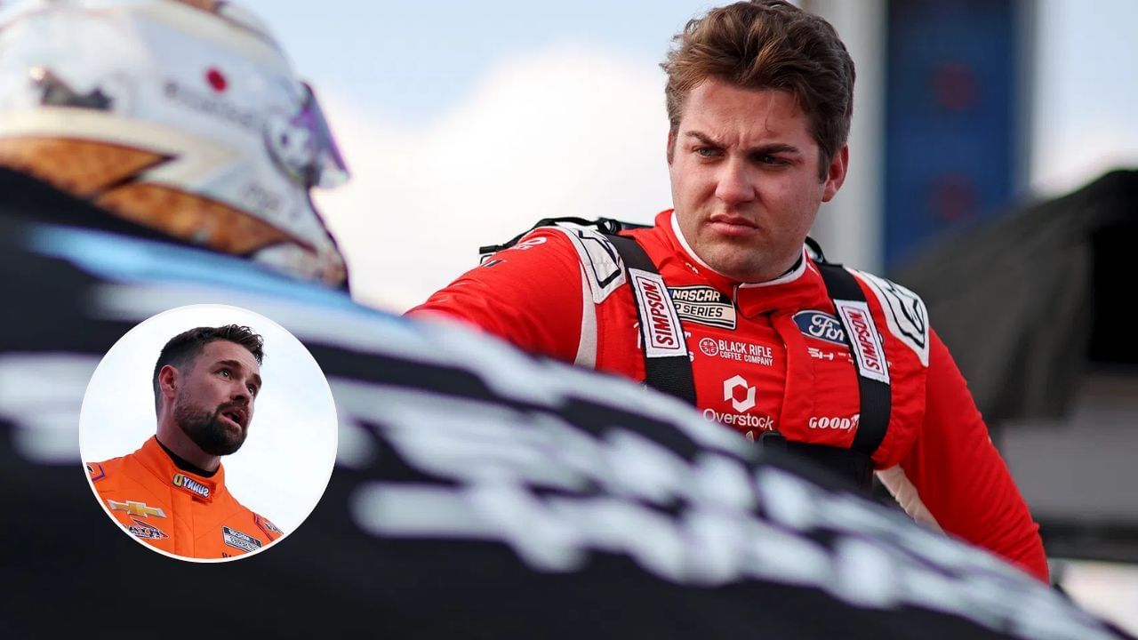 Noah Gragson comments on NASCAR driver hiding true self to avoid penalties. Images via Imagn.