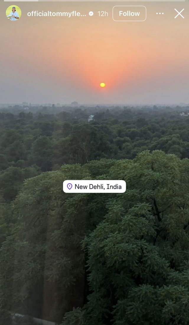 Image taken from Tommy Fleetwood’s Instagram story _ Image source: Instagram/@officialtommyfleetwood