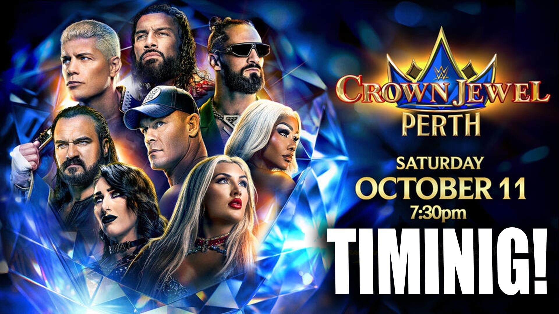 What time does WWE Crown Jewel start tonight? US, Australia, India & more (October 11, 2025)
