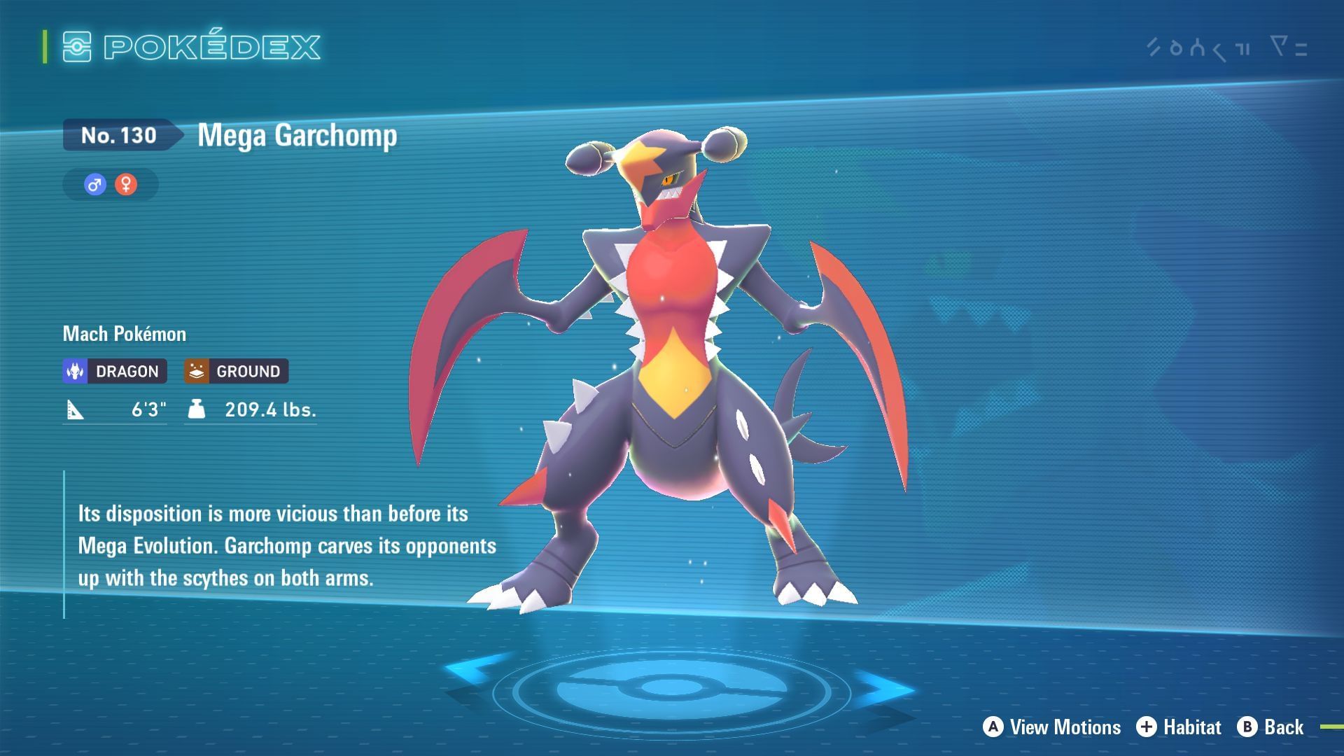 Best moves and nature for Garchomp and Mega Garchomp in Pokemon Legends Z-A 