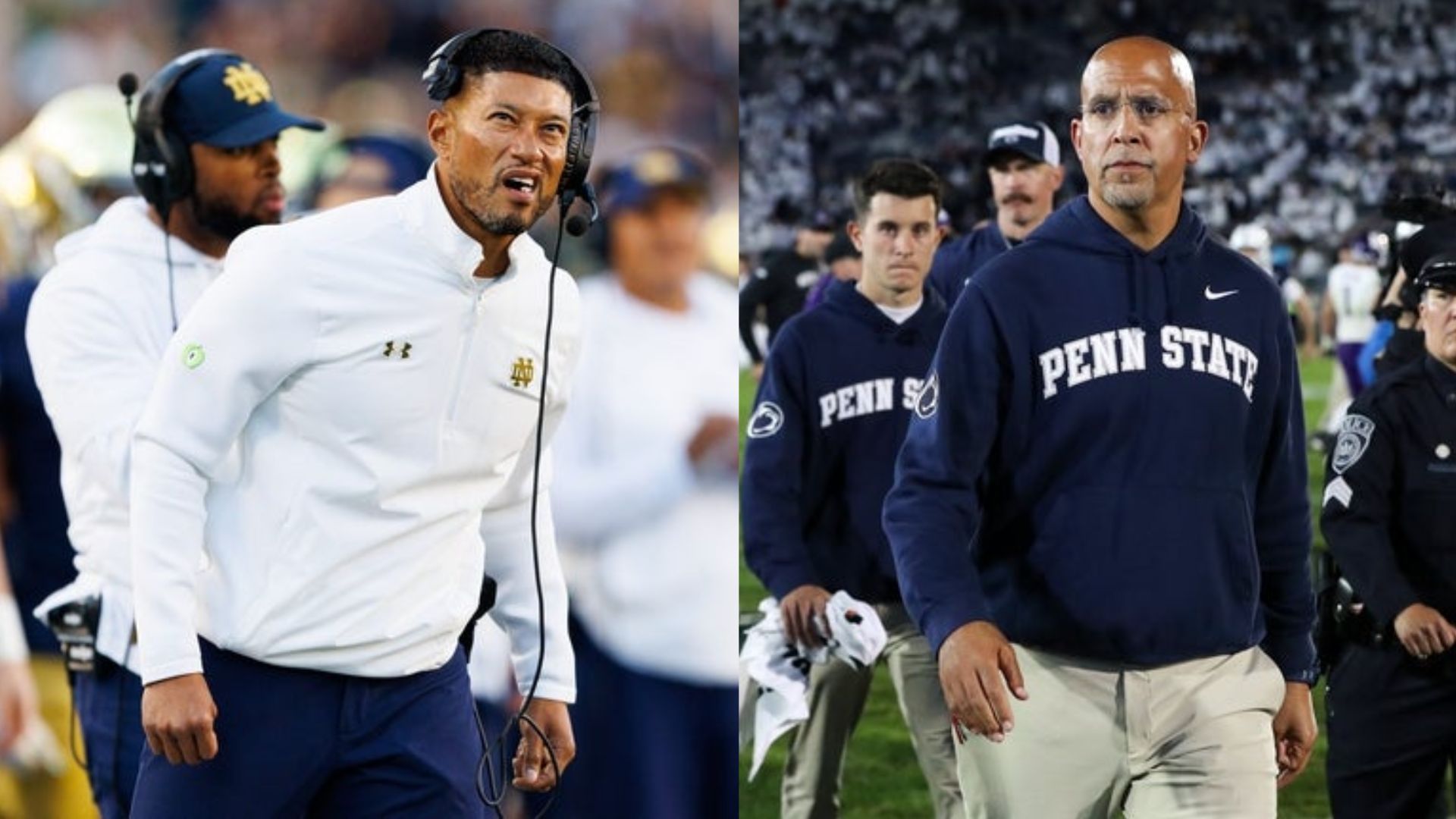 Marcus Freeman and James Franklin
