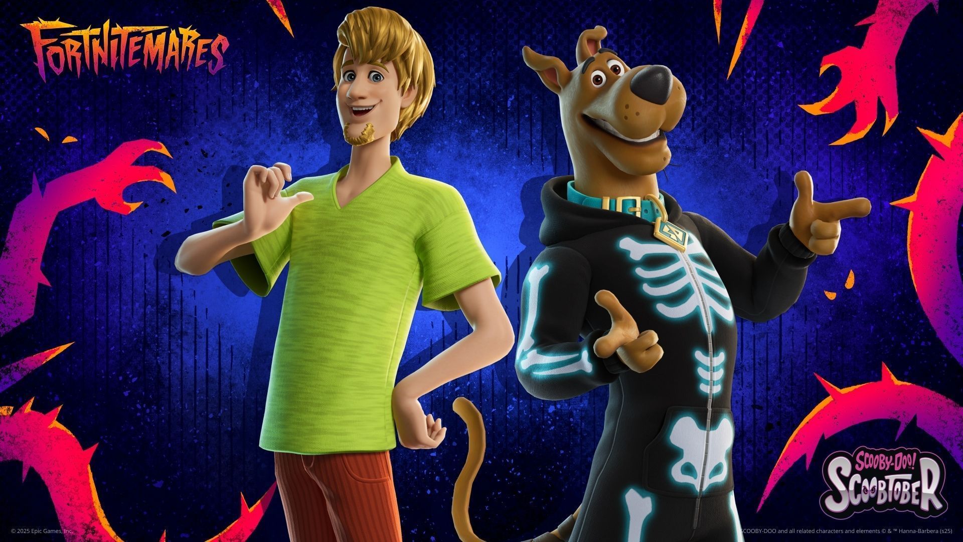 Shaggy and Scooby-Doo skins in Fortnite
