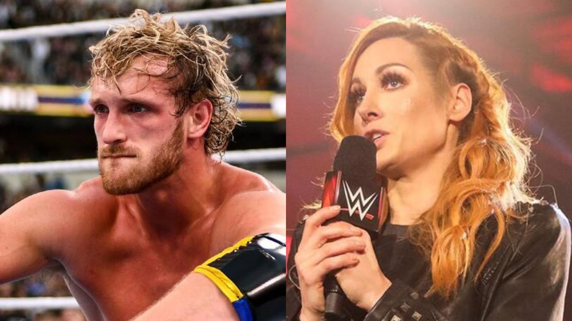 Logan Paul and Becky Lynch! [Images from WWE.com]