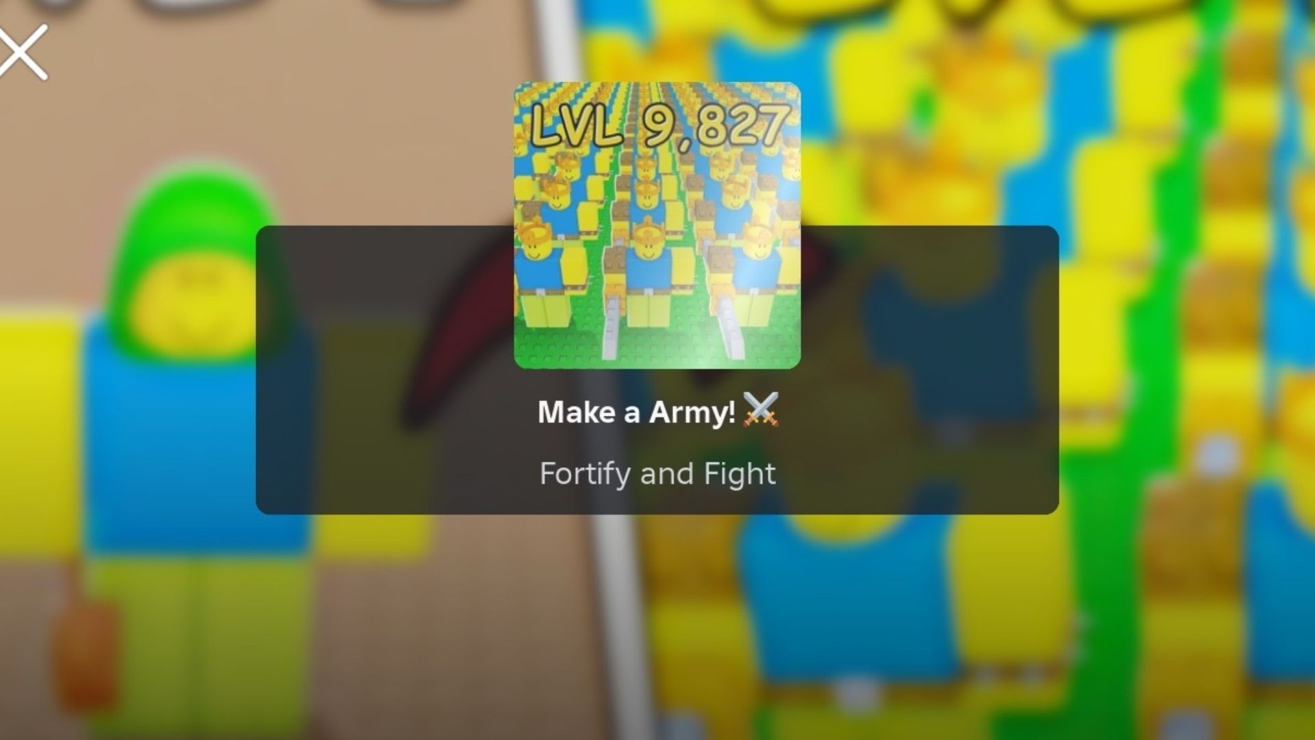 Make a Army game banner (Image via Roblox)