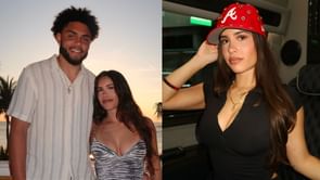 Drake London’s girlfriend Sofia Gabay swoons over Falcons WR while showing off all-black custom outfit for MNF game vs. Bills