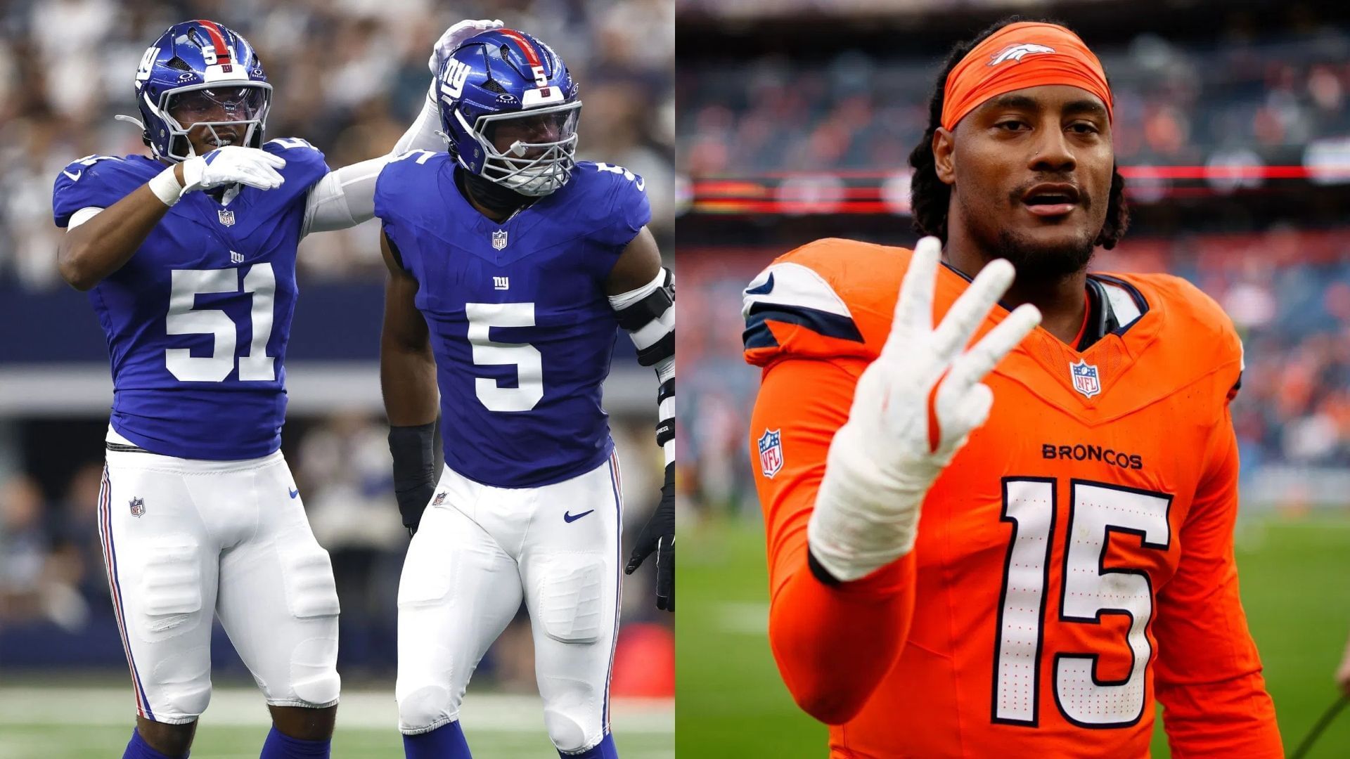 Nik Bonitto mocks Abdul Carter, Kayvon Thibodeaux after Giants blow lead at Broncos - cia Getty/CMS