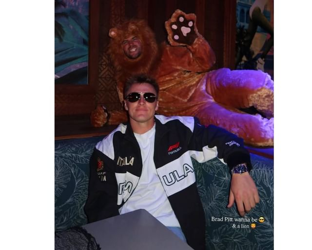 Bo Nix&#039;s wife Izzy swoons over Broncos QB&#039;s Brad Pitt-inspired F1 look for 2025 Halloween party [Pics] [IG/@izzysmokenix]