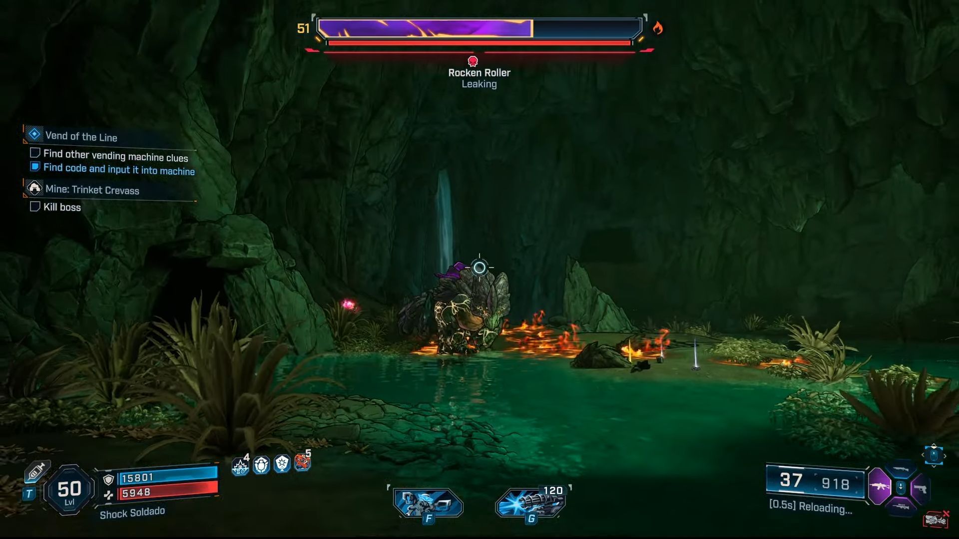 Location and guide for Trinket Crevass in Borderlands 4 (Image via Youtube/@WoWQuest)