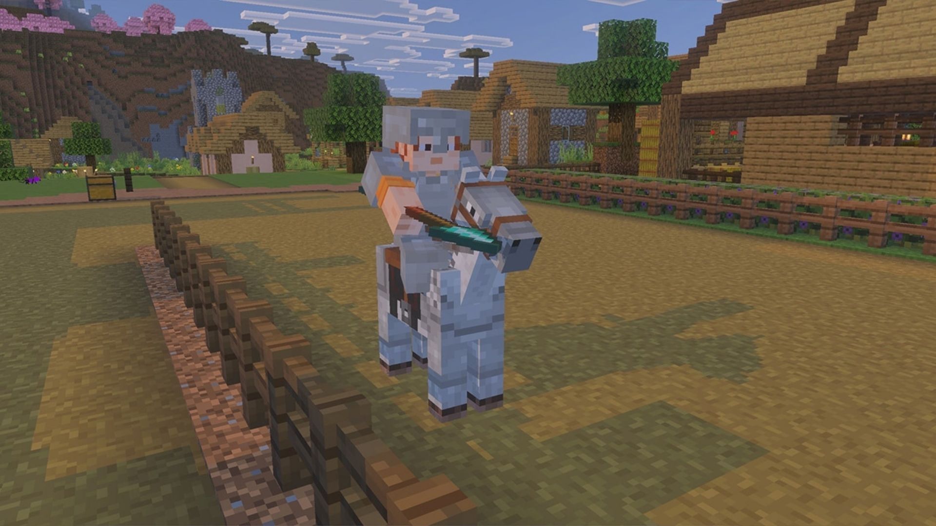 The spear is set to be a great addition to the list of weapons in the game (Image via Mojang Studios)