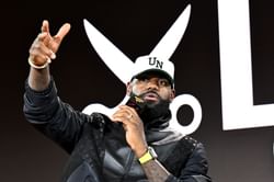 “LeBron James to Mavs” - Lakers superstar’s trade rumors to Mavs spike after fans see Nico Harrison with Rich Paul courtside before season opener