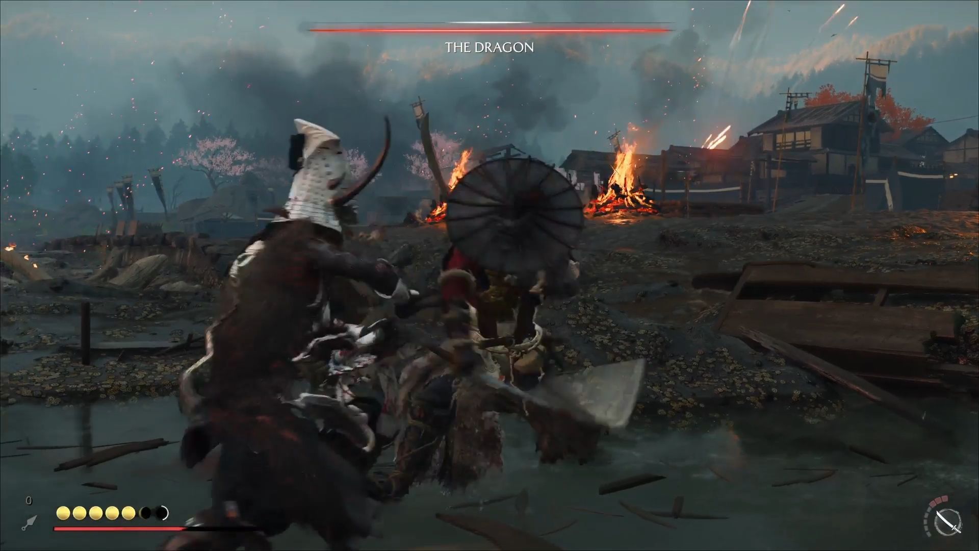 Facing the Dragon in The Reckoning quest (Image via Sportskeeda Gaming || Sucker Punch)