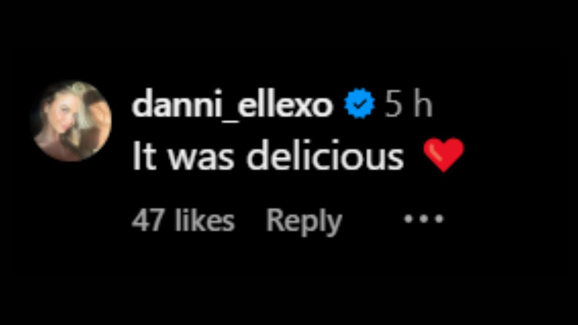 Harley Cameron's response to Mercedes Mone. (Image via Mone's Instagram handle) 